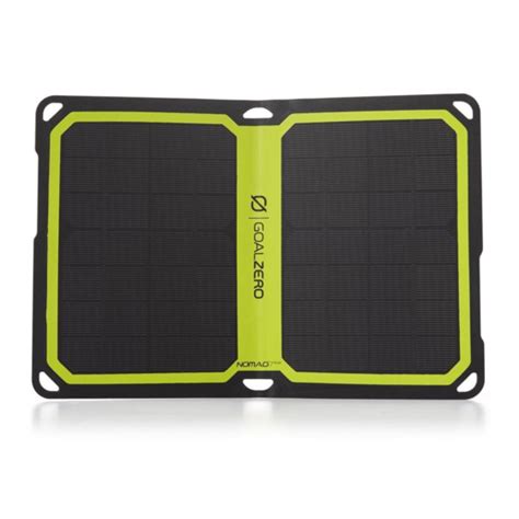 Goal Zero Nomad 7 Plus Solar Panel Manual 